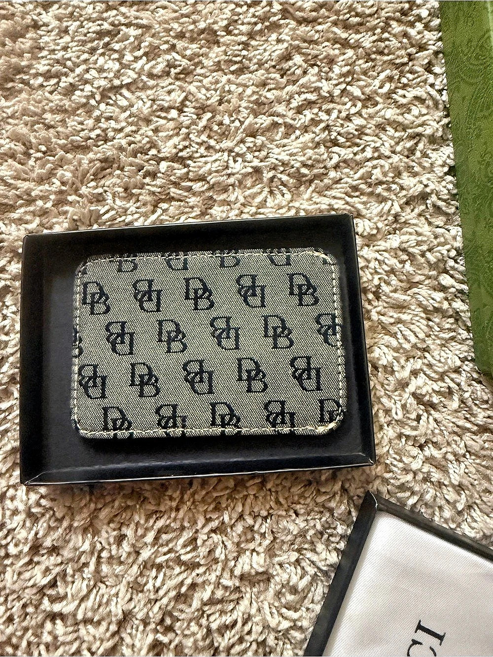 Dooney & Bourke Monogram Wallet in Brown & Black